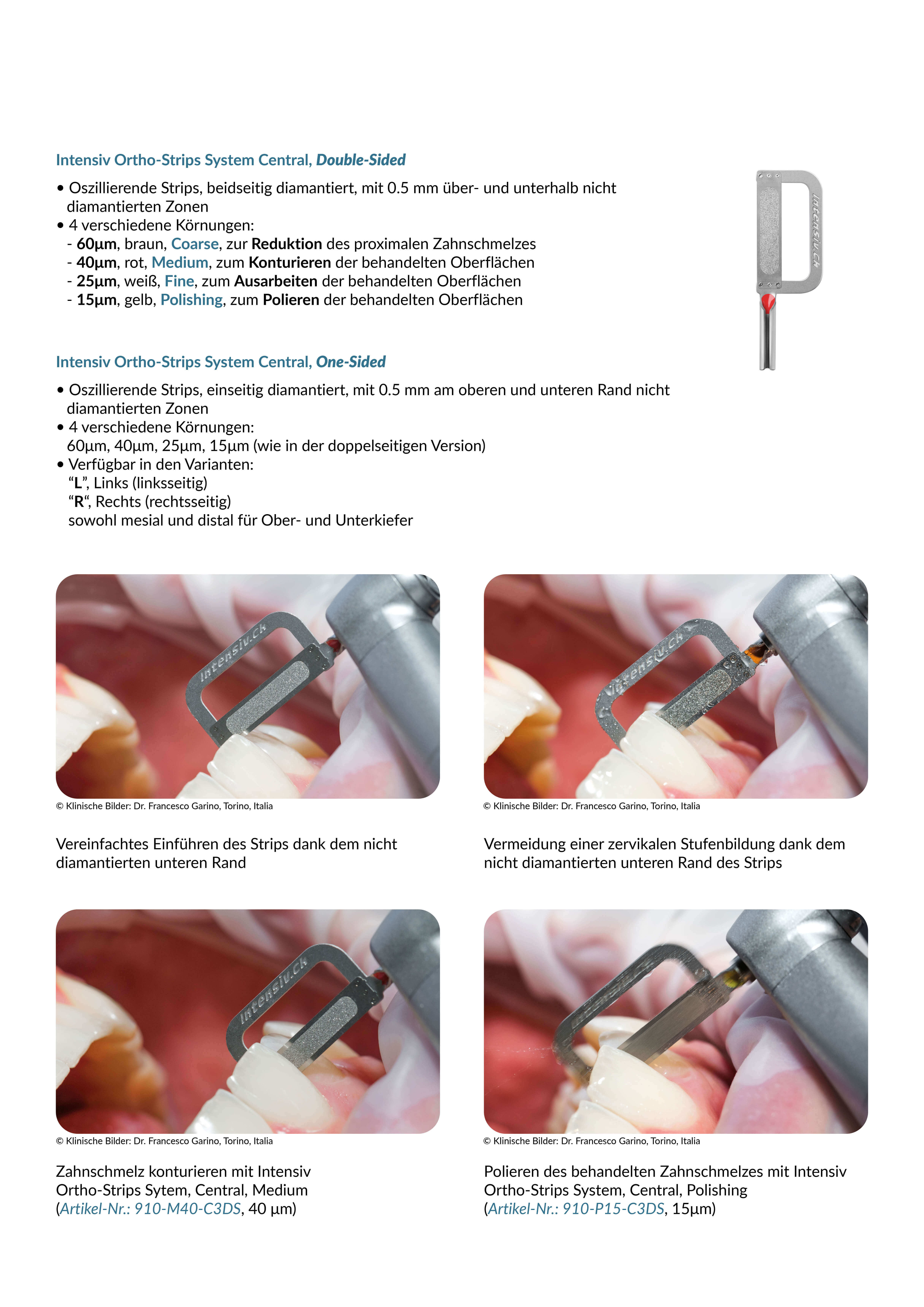 Intensiv Ortho-Strips System - Central, 25µm, Fine, (weiß), Double-Sided
