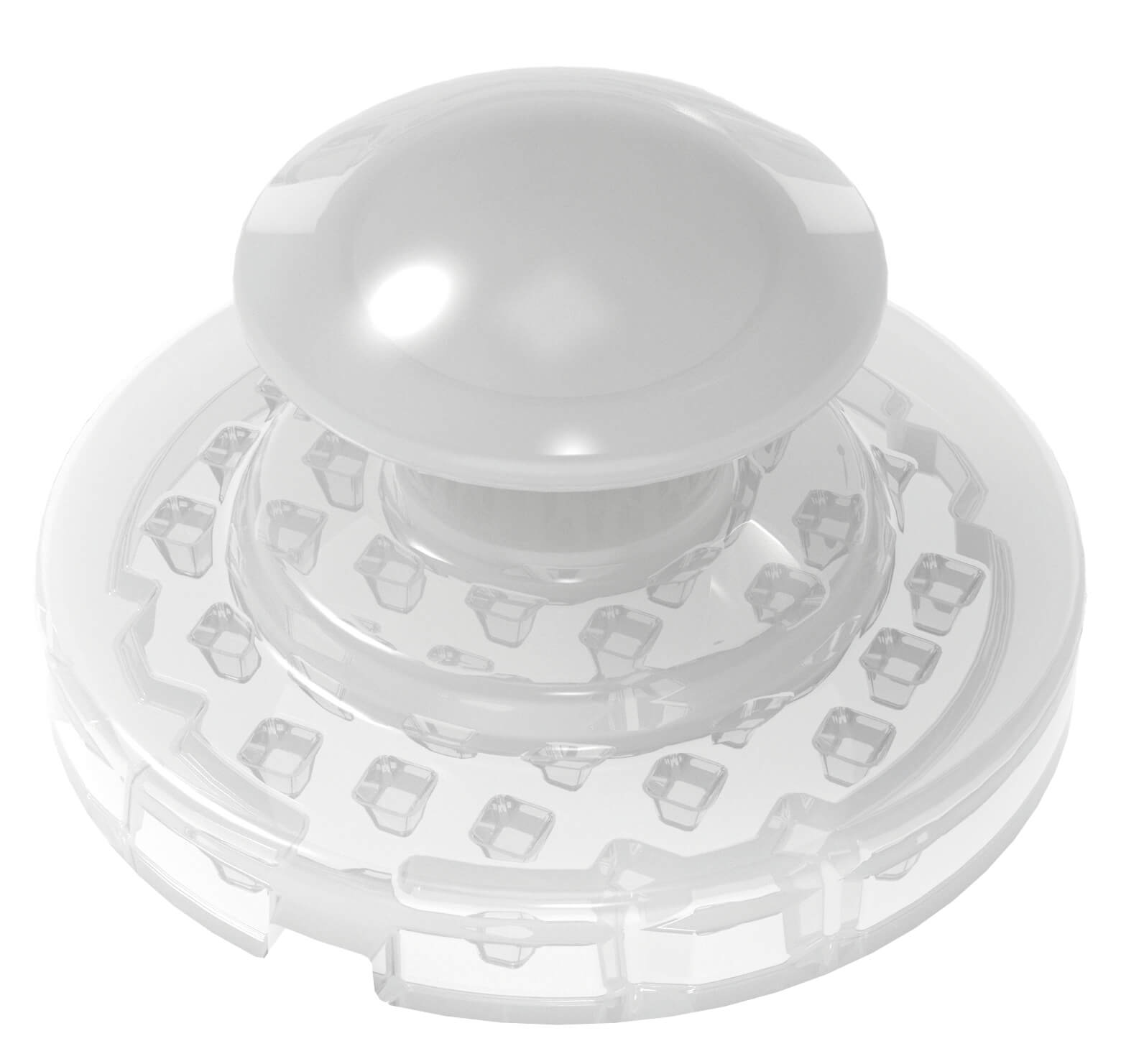 Keramik Lingualknöpfchen, runde Basis