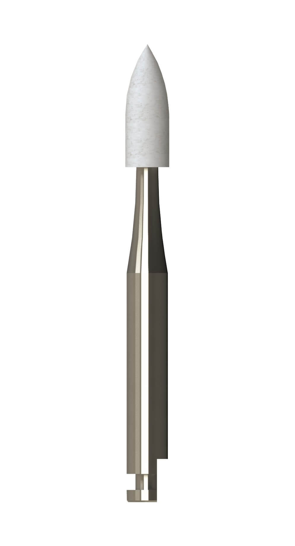 Arkansas-Stein Schleifinstrument (Winkelstück), 025, 7 mm, Torpedo, zylindrisch (spitzer)