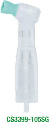 Einweg-Prophy-Angles, Polierkelch, 360°-Drehung, 105° Contra Angle, soft (Green)