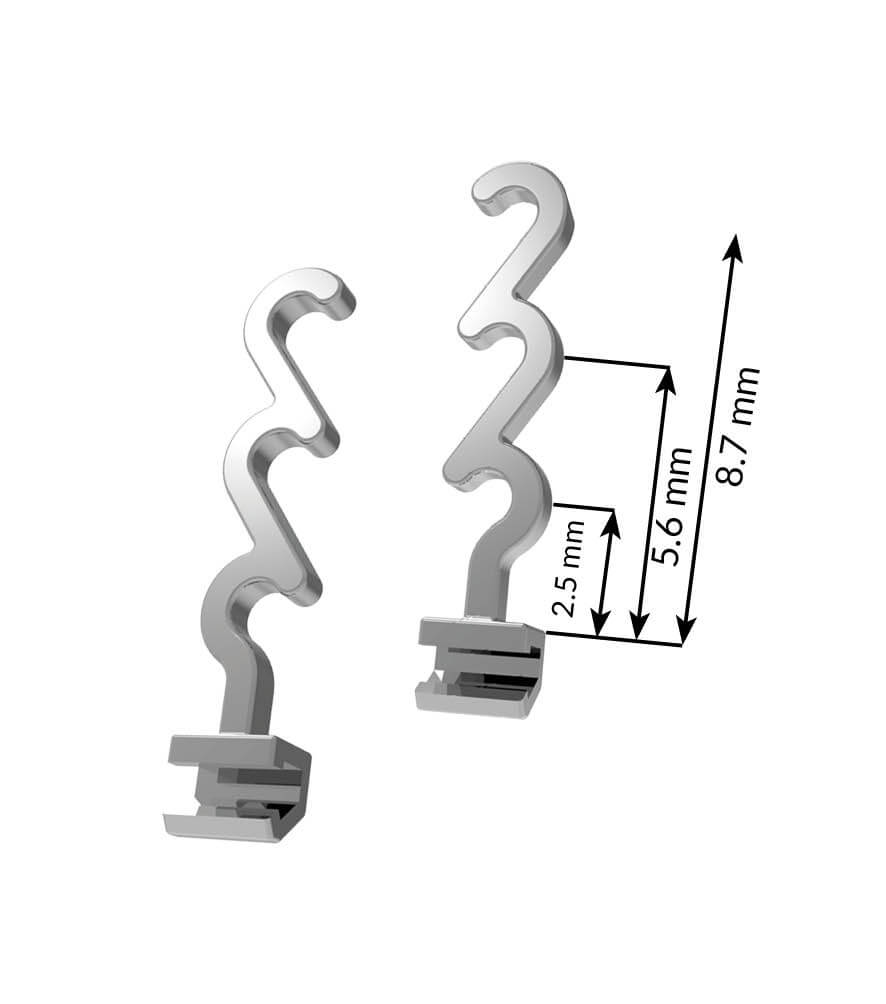 Spiral/Multi-Hook Klemmhäkchen, rechts