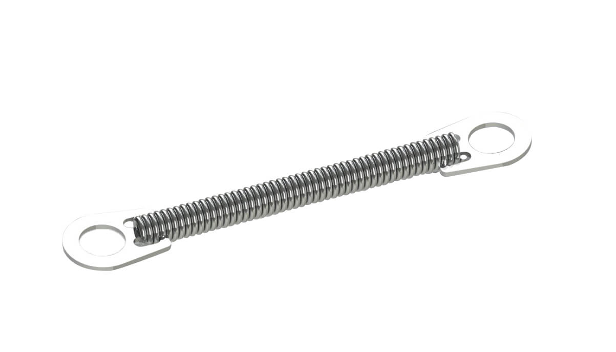 NiTi Zugfeder 0.010", Länge 9 mm (2 kleine Ösen)