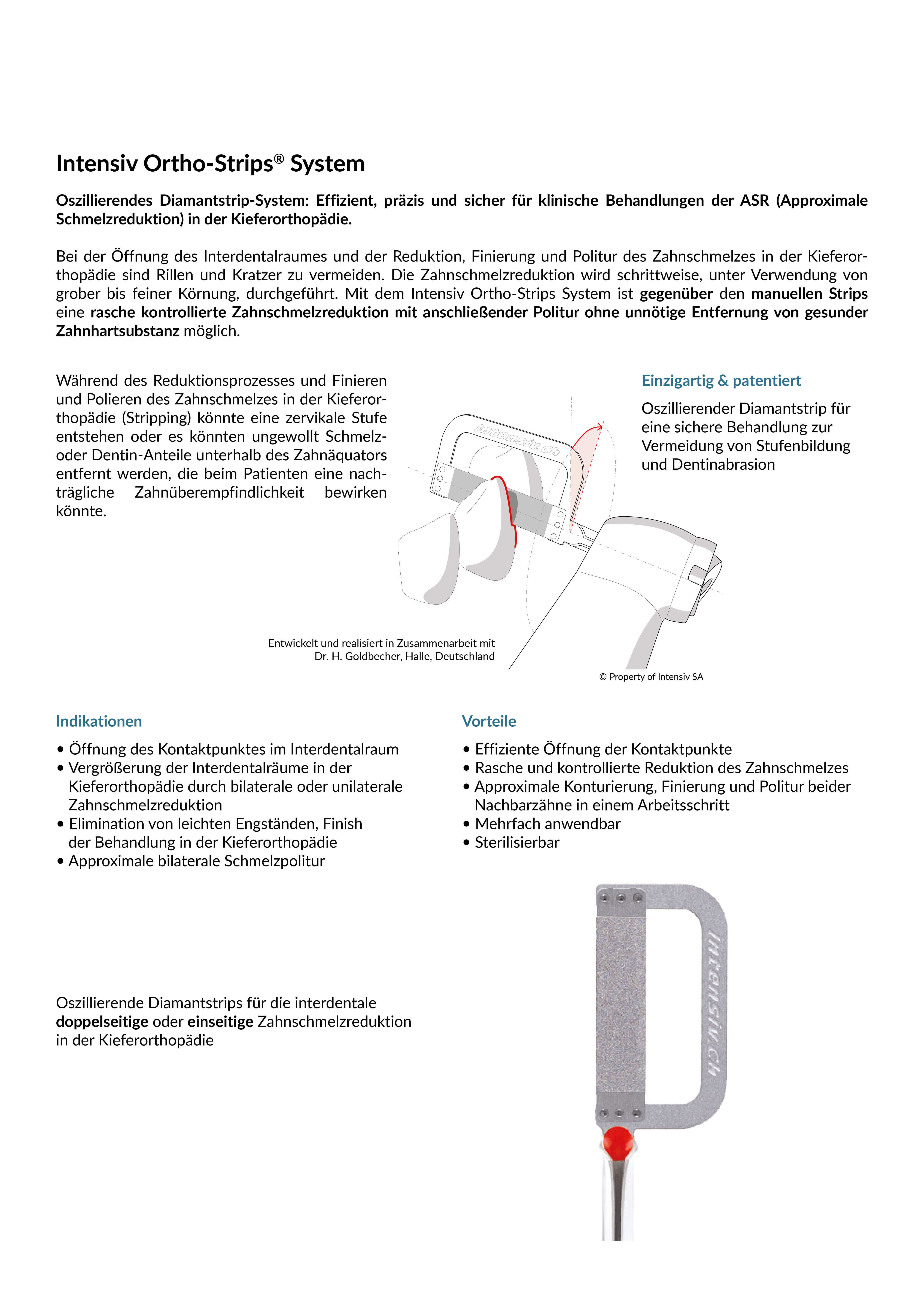 Intensiv Ortho-Strips System, 15µm, Polishing (gelb) Double-Sided
