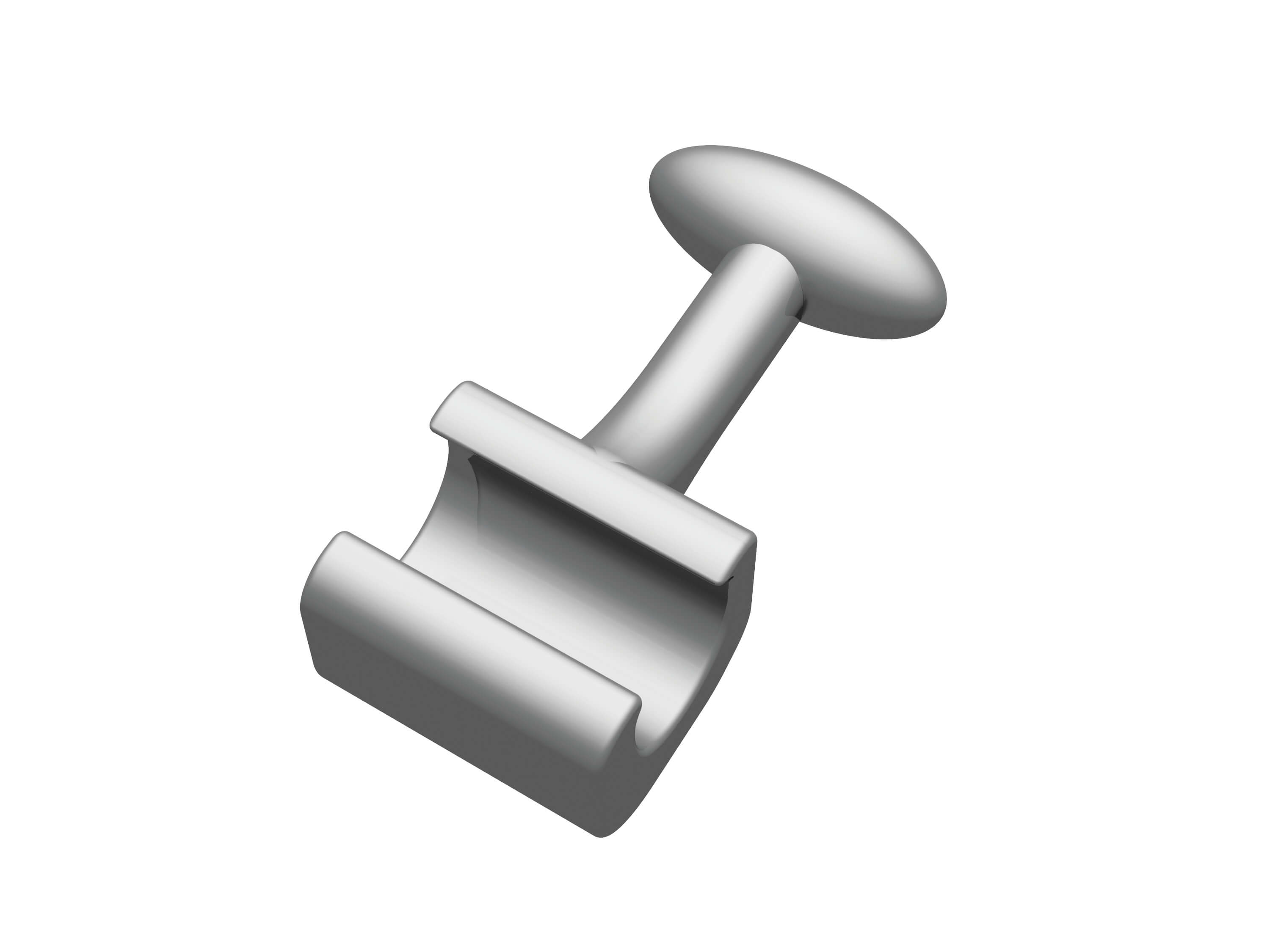 Klemmhäkchen mit T-Hook, kurz (1,7 mm)