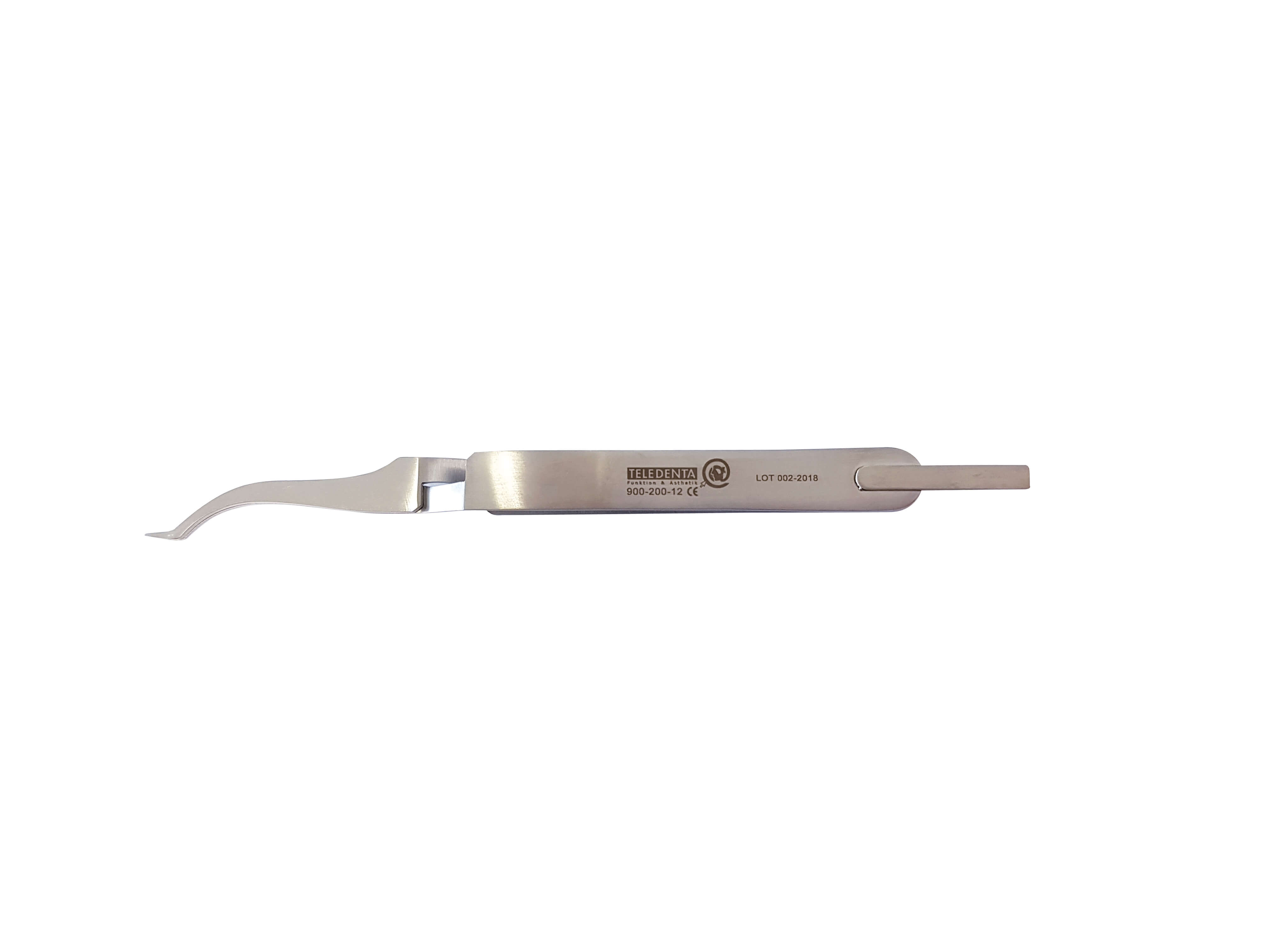 Klemmpinzette für Molar Tubes, mit Setzhilfe