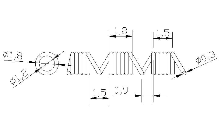 NiTi Distalisierungsfeder