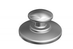 Bondable lingual buttons, round base