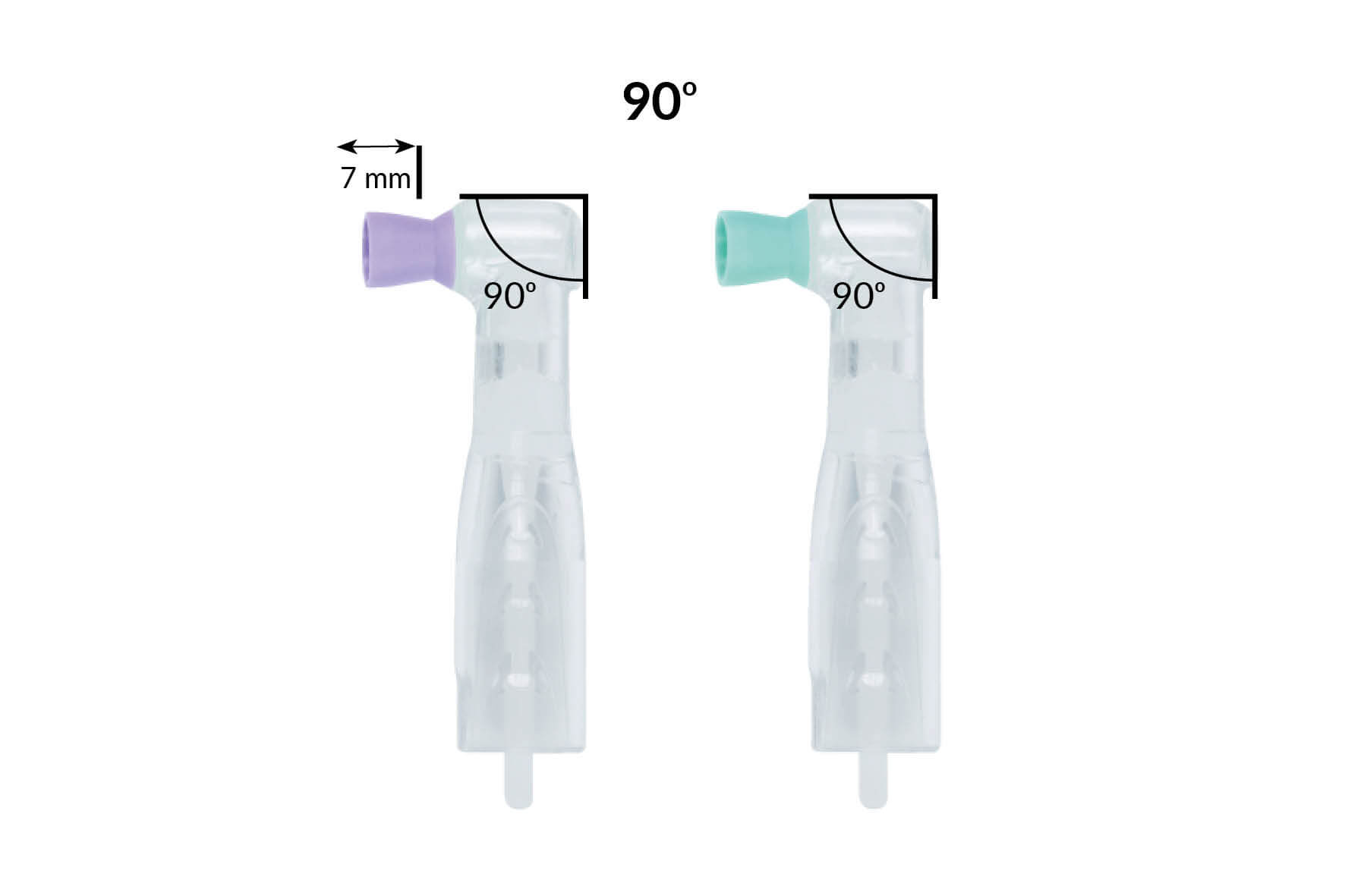 Einweg-Prophy-Angles, Polierkelch, 360°-Drehung, 90° Right Angle, soft (Green)